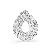 Resim MATRIX:BROOCH TENNIS WHITE/RHS