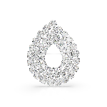Resim MATRIX:BROOCH TENNIS WHITE/RHS