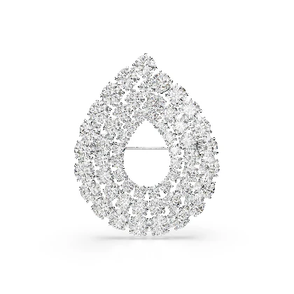 Resim MATRIX:BROOCH TENNIS WHITE/RHS