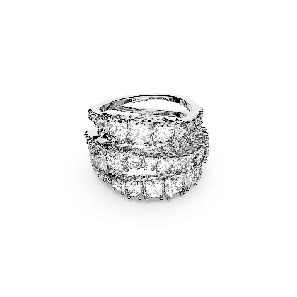 Resim HYPERBOLA:RING WRAP CZWH/RHS FULL PAVE 55
