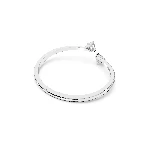 Resim MESMERA:BANGLE HEART CZWH/CRY/RHS M