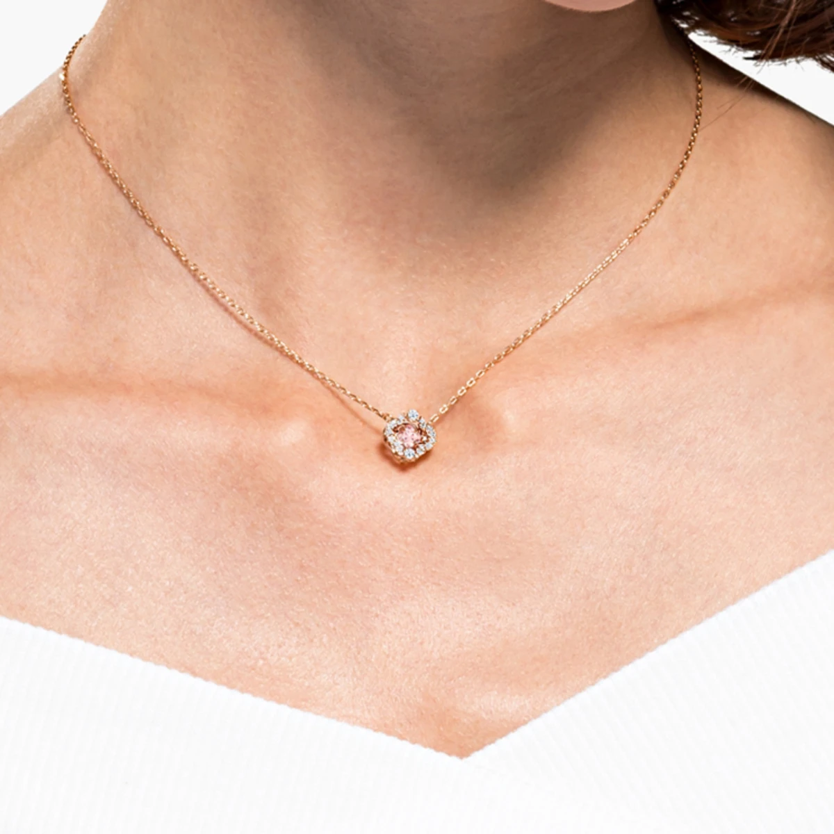 Resim UNA:NECKLACE CL CZMO/ROS