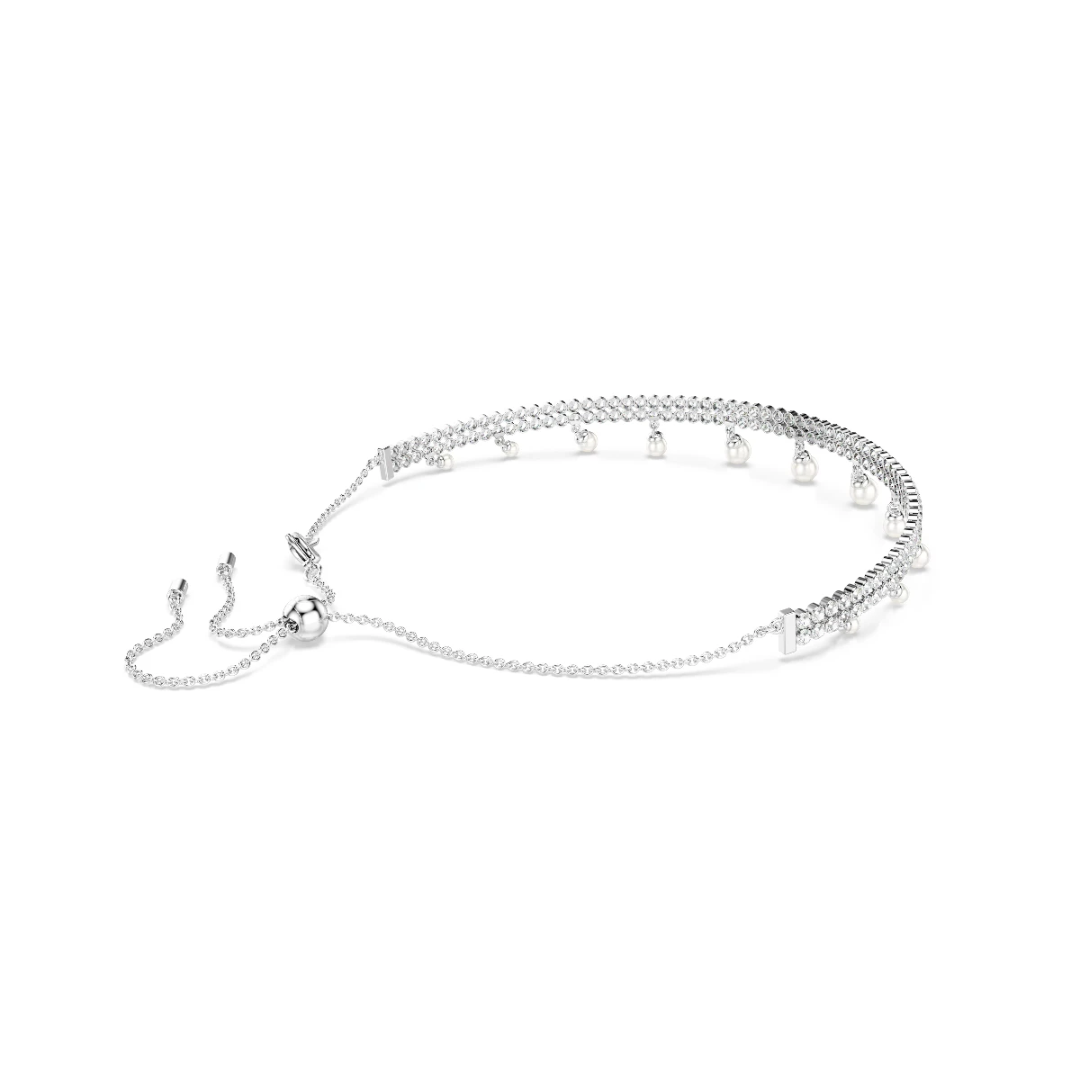 Resim SS25 CAPSULE:CHOKER PRL WHITE/RHS