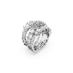 Resim HYPERBOLA:RING WRAP CZWH/RHS FULL PAVE 55