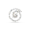 Resim SNAKE:BROOCH RND WHITE/RHS