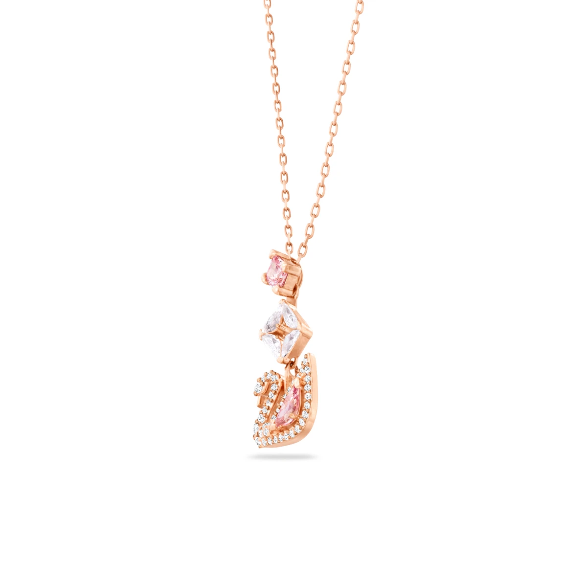 Resim SWAN:NECKLACE CZMO/ROS