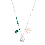 Resim SYMBOLICA:PENDANT CLOVER EMRD/CRY/MIX