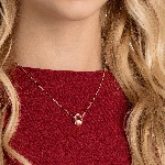 Resim UNA:NECKLACE OVAL CZWH/ROS