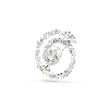 Resim SNAKE:BROOCH RND WHITE/RHS