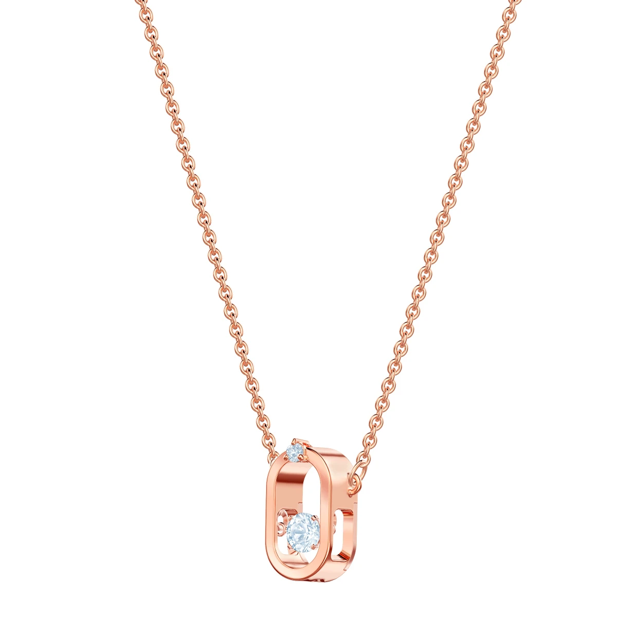 Resim UNA:NECKLACE OVAL CZWH/ROS