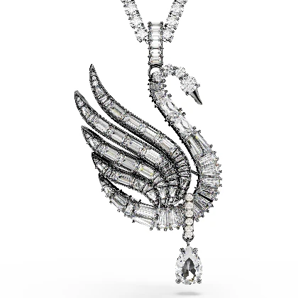 Resim SWAN:ALL ARD PENDANT BROOCH WHITE/RUS