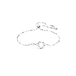 Resim HYPERBOLA:BRACELET SIMPLE CRY/RHS M