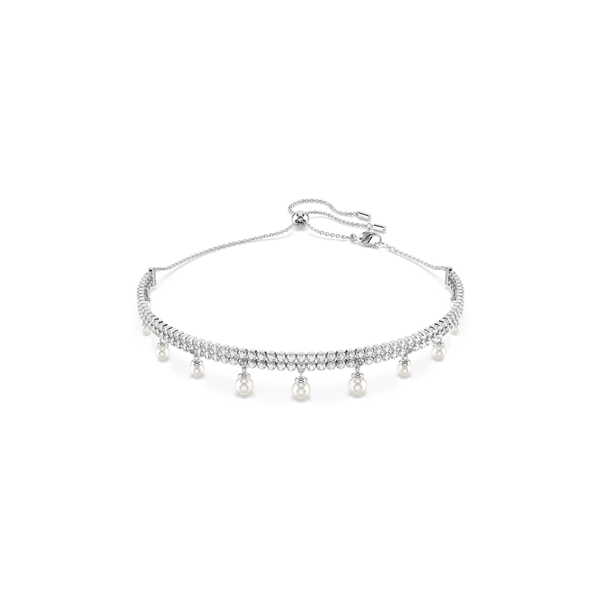 Resim SS25 CAPSULE:CHOKER PRL WHITE/RHS