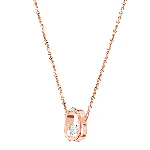Resim UNA:NECKLACE OVAL CZWH/ROS