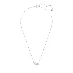 Resim MESMERA:NECKLACE HEART CZWH/RHS