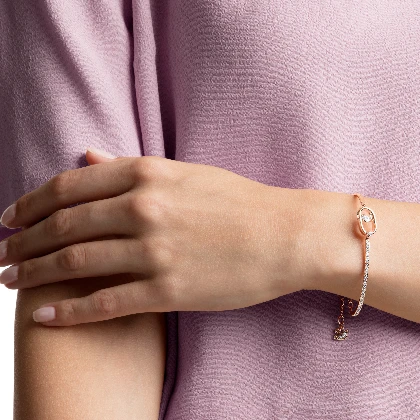 Resim UNA:BRACELET OVAL CZWH/ROS M