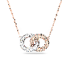 Resim DEXTERA:NECKLACE DOUBLE SILK/CRY/ROS