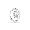 Resim SNAKE:BROOCH RND WHITE/RHS