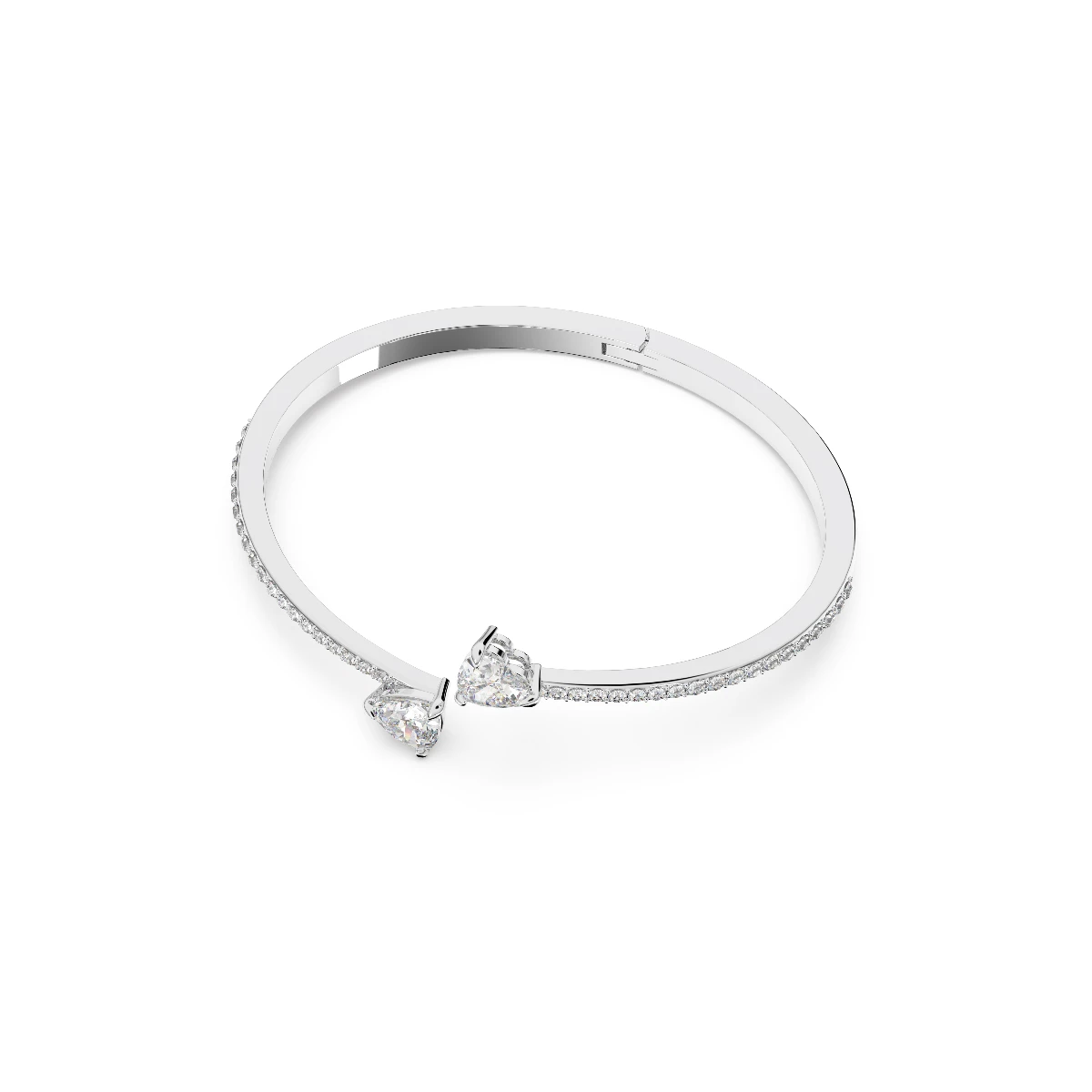 Resim MESMERA:BANGLE HEART CZWH/CRY/RHS M
