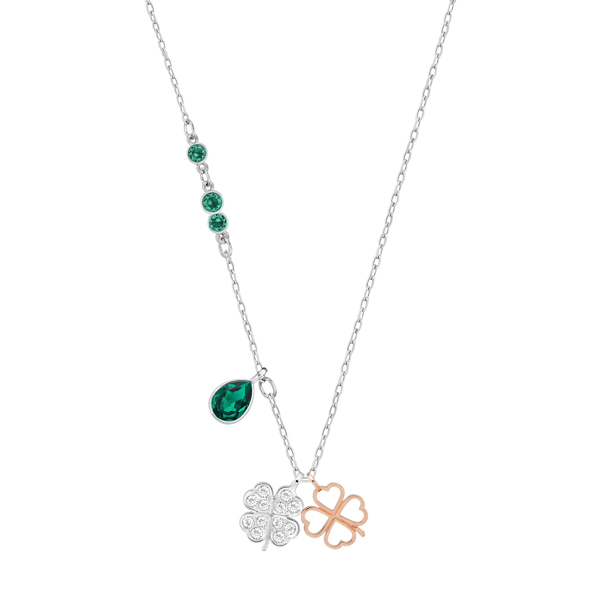 Resim SYMBOLICA:PENDANT CLOVER EMRD/CRY/MIX