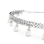 Resim SS25 CAPSULE:CHOKER PRL WHITE/RHS