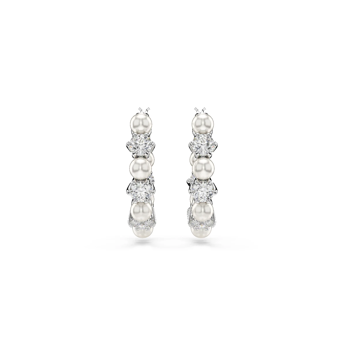 Resim MATRIX:PE PEARL HOOPS WHITE/RHS