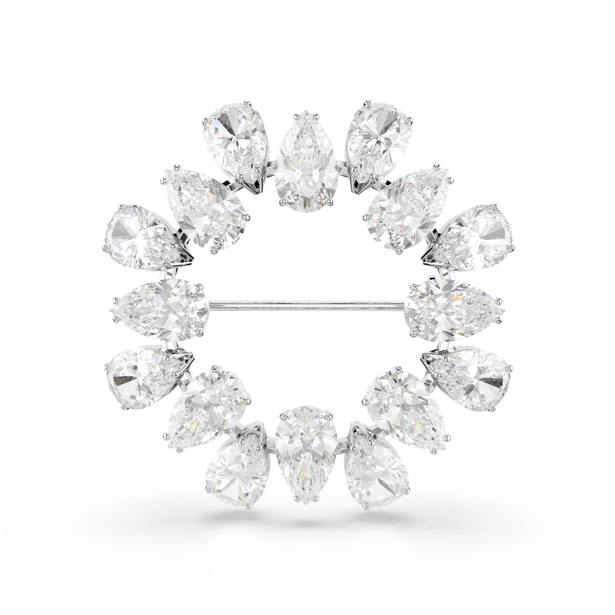 Resim MATRIX:BROOCH PEAR WHITE/RHS