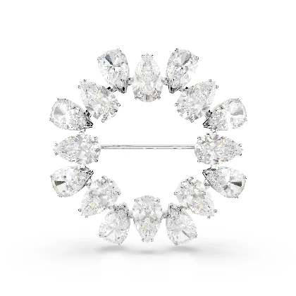 Resim MATRIX:BROOCH PEAR WHITE/RHS