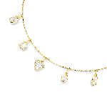 Resim IMBER:NECKLACE DANGLING WHITE/GOS