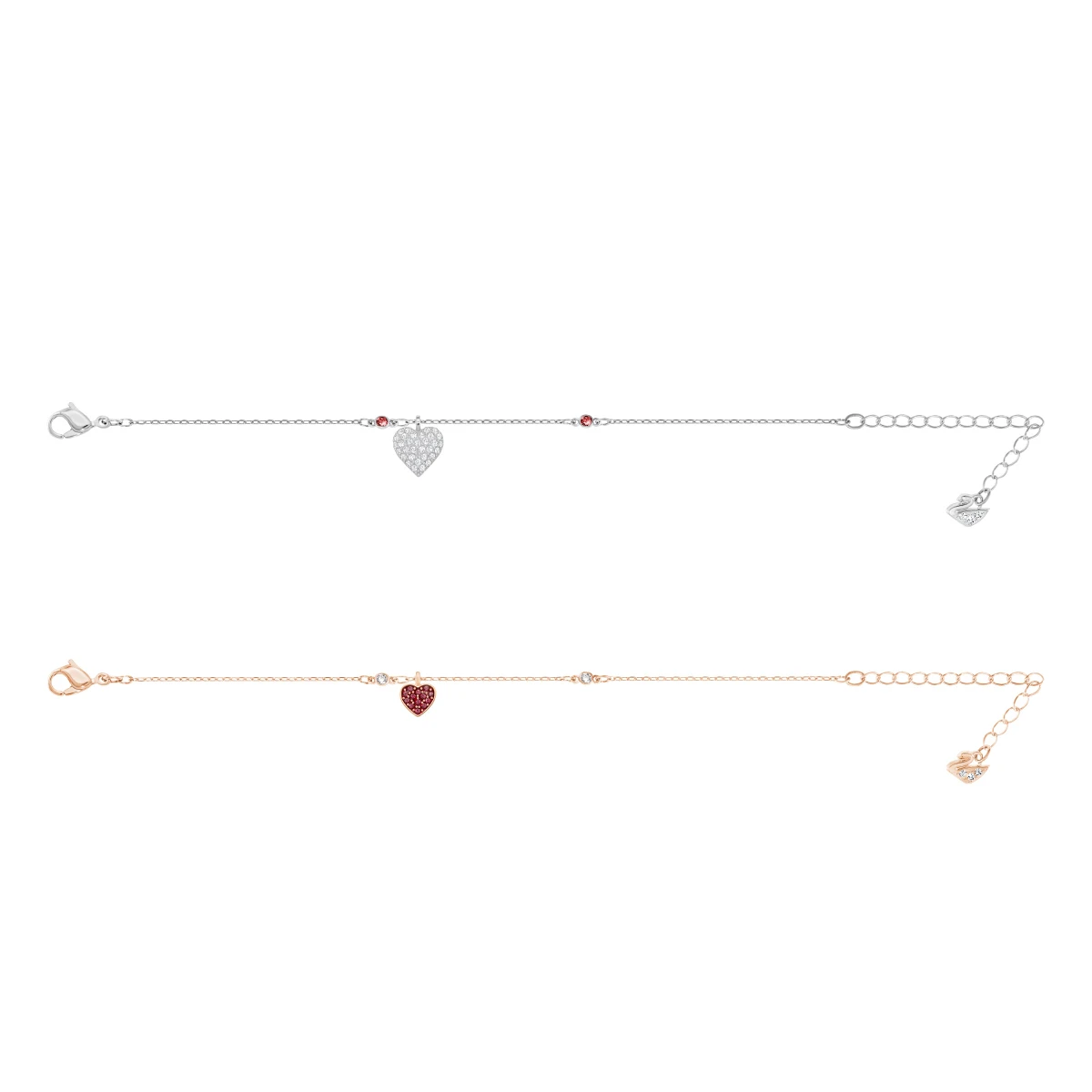 Resim CRY WISHES:BRACELET HEART SIAM/CRY/MIX M