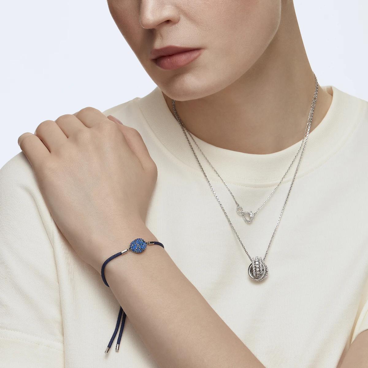 Resim HYPERBOLA:NECKLACE H CRY/CZWH/RHS