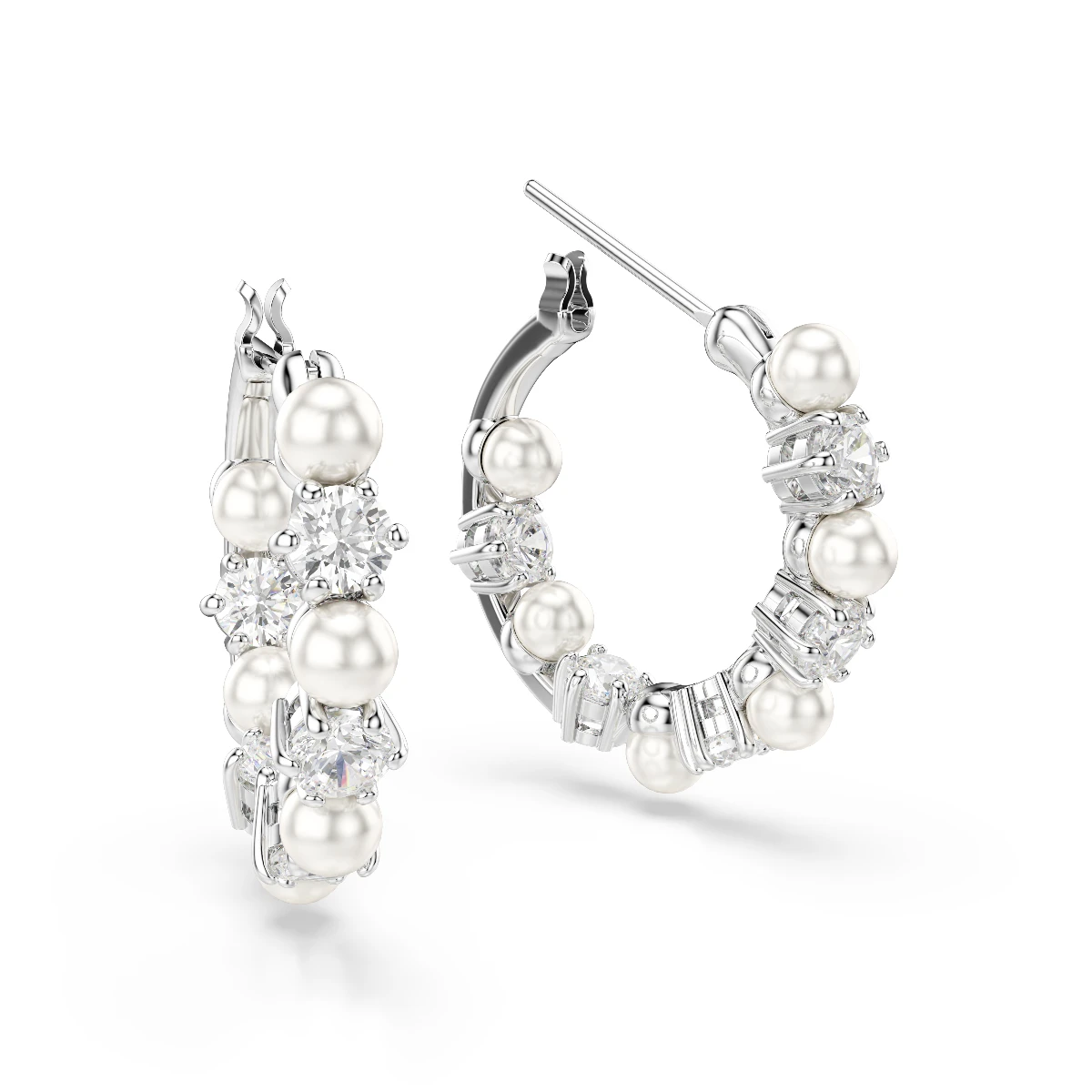 Resim MATRIX:PE PEARL HOOPS WHITE/RHS