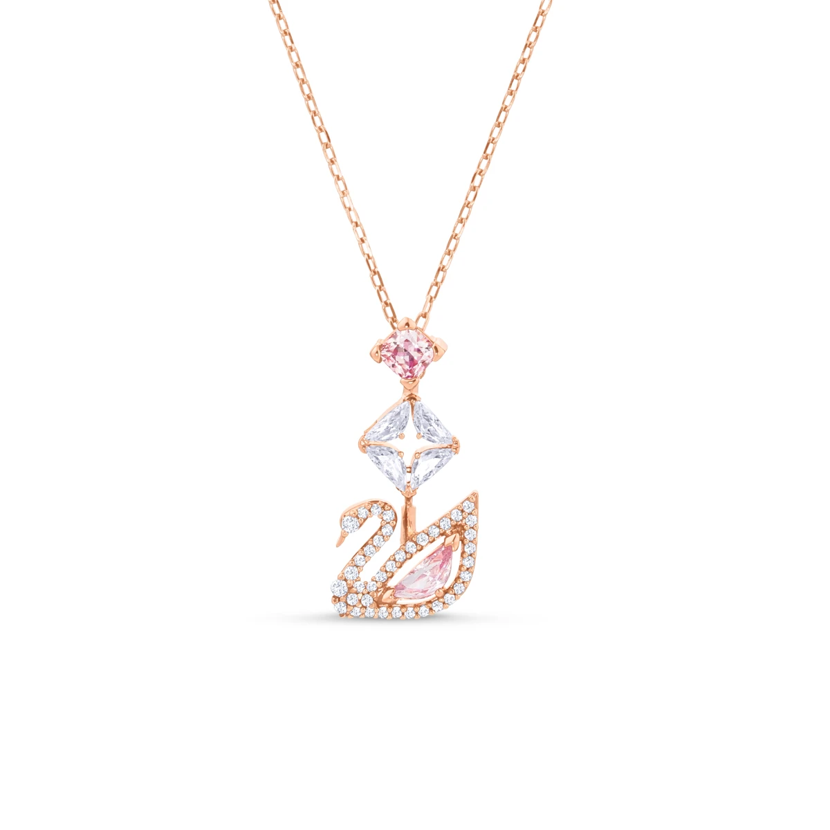 Resim SWAN:NECKLACE CZMO/ROS