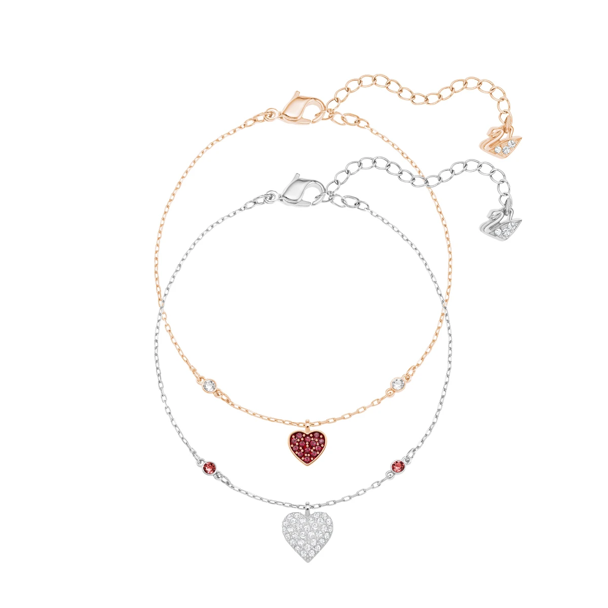 Resim CRY WISHES:BRACELET HEART SIAM/CRY/MIX M