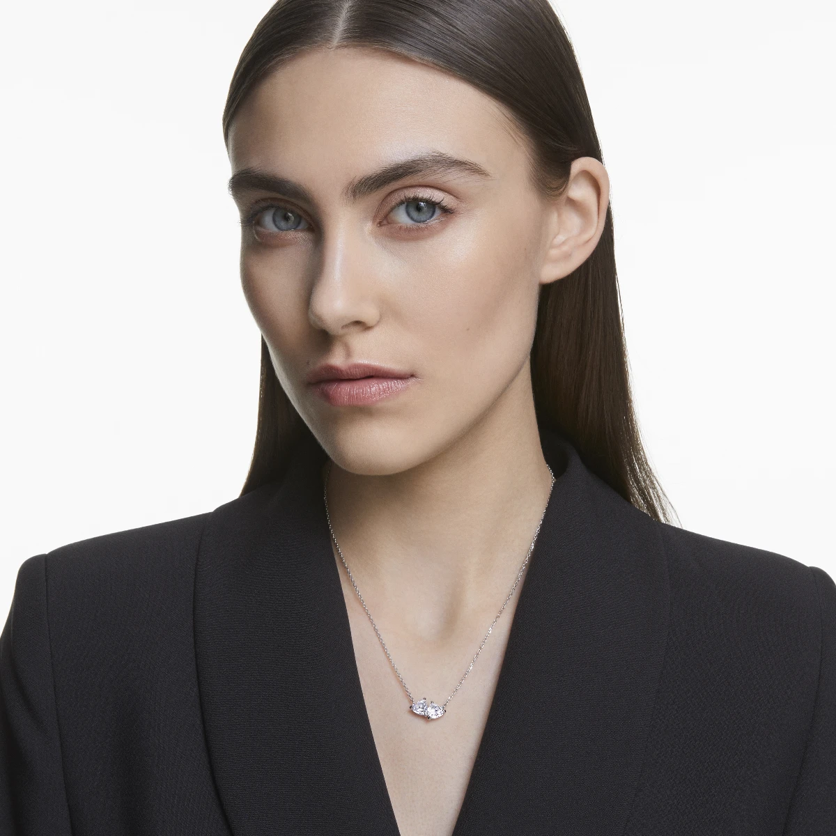 Resim MESMERA:NECKLACE HEART CZWH/RHS