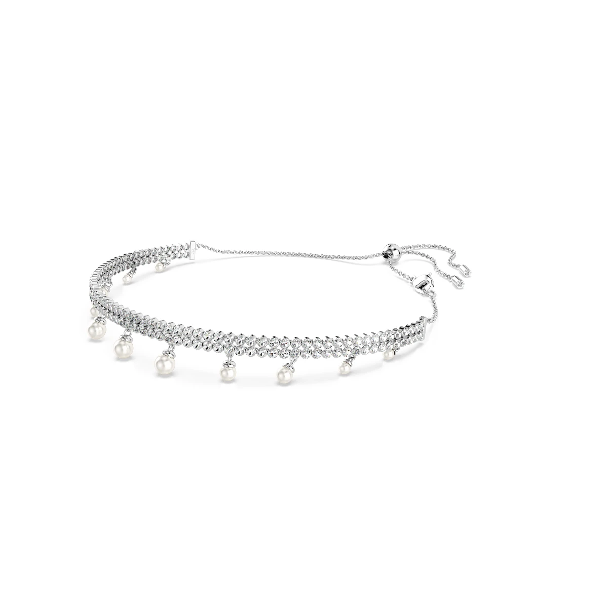 Resim SS25 CAPSULE:CHOKER PRL WHITE/RHS