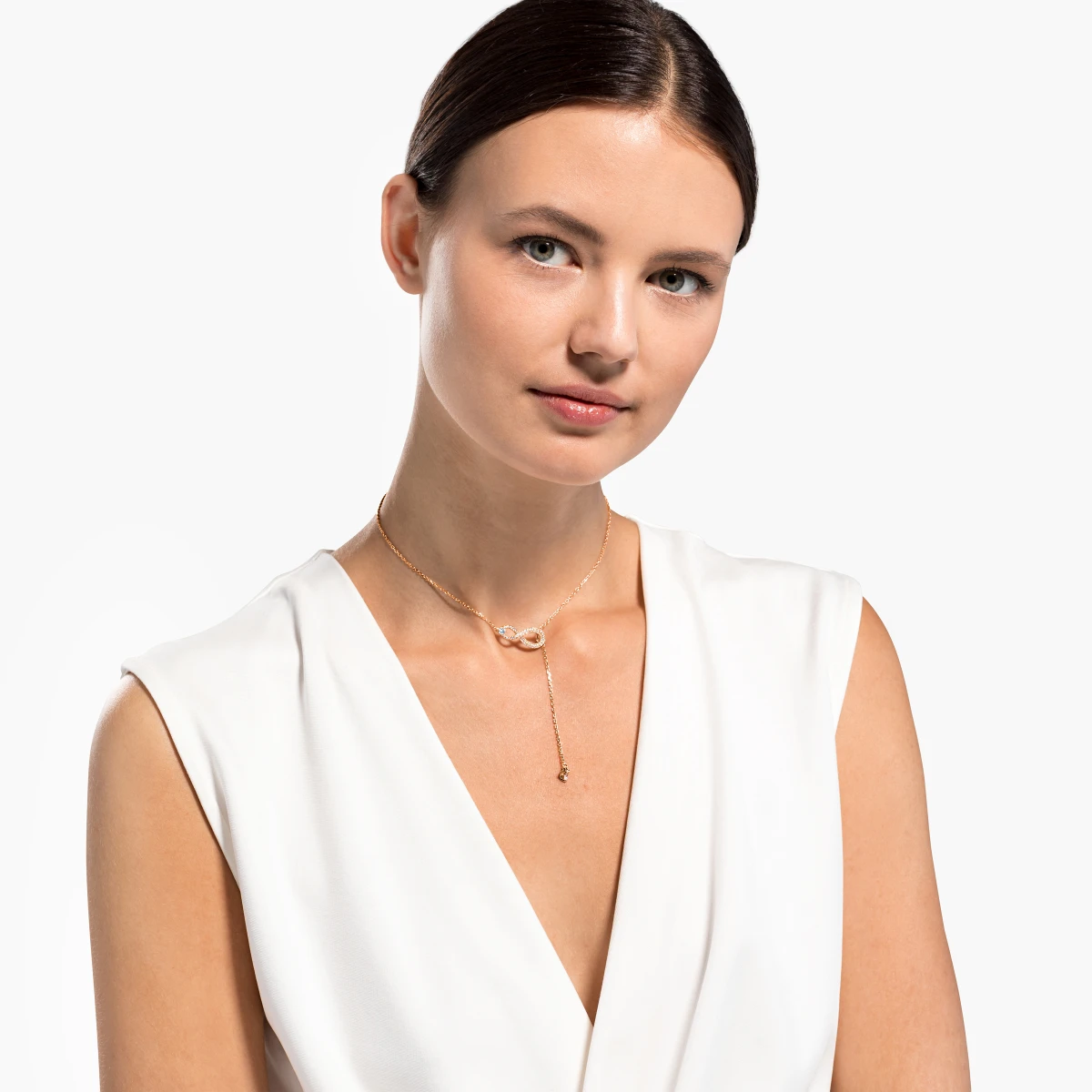 Resim HYPERBOLA:NECKLACE Y INF CRY/CZWH/ROS