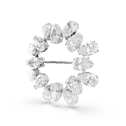 Resim MATRIX:BROOCH PEAR WHITE/RHS