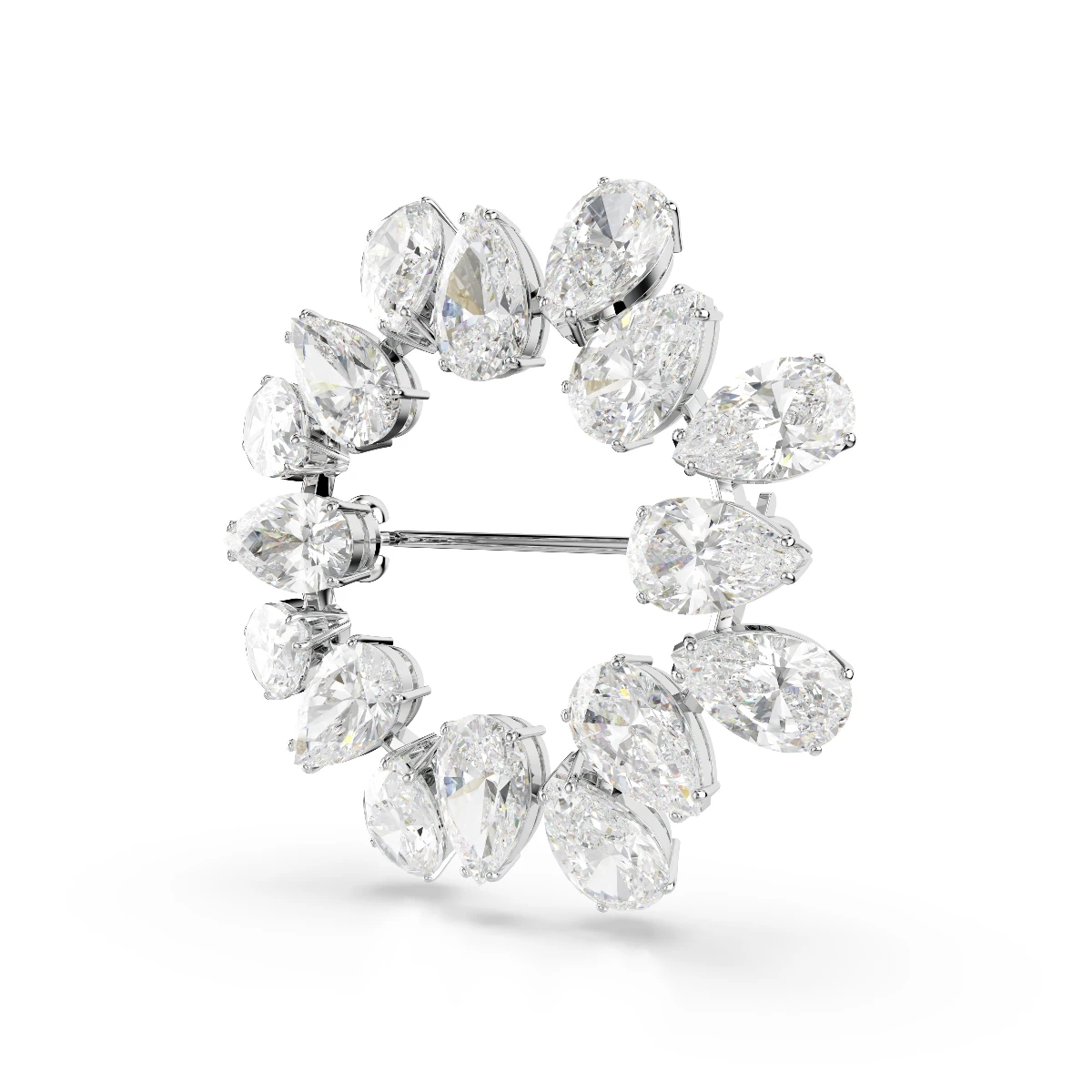 Resim MATRIX:BROOCH PEAR WHITE/RHS