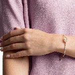 Resim UNA:BRACELET OVAL CZWH/ROS M