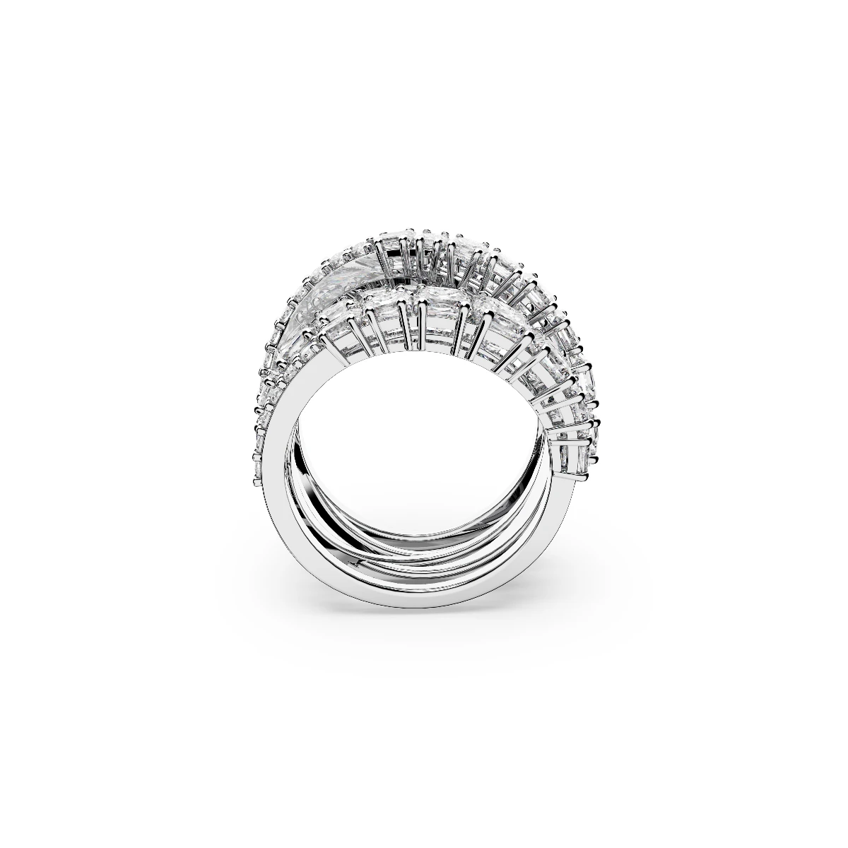 Resim HYPERBOLA:RING WRAP CZWH/RHS FULL PAVE 55