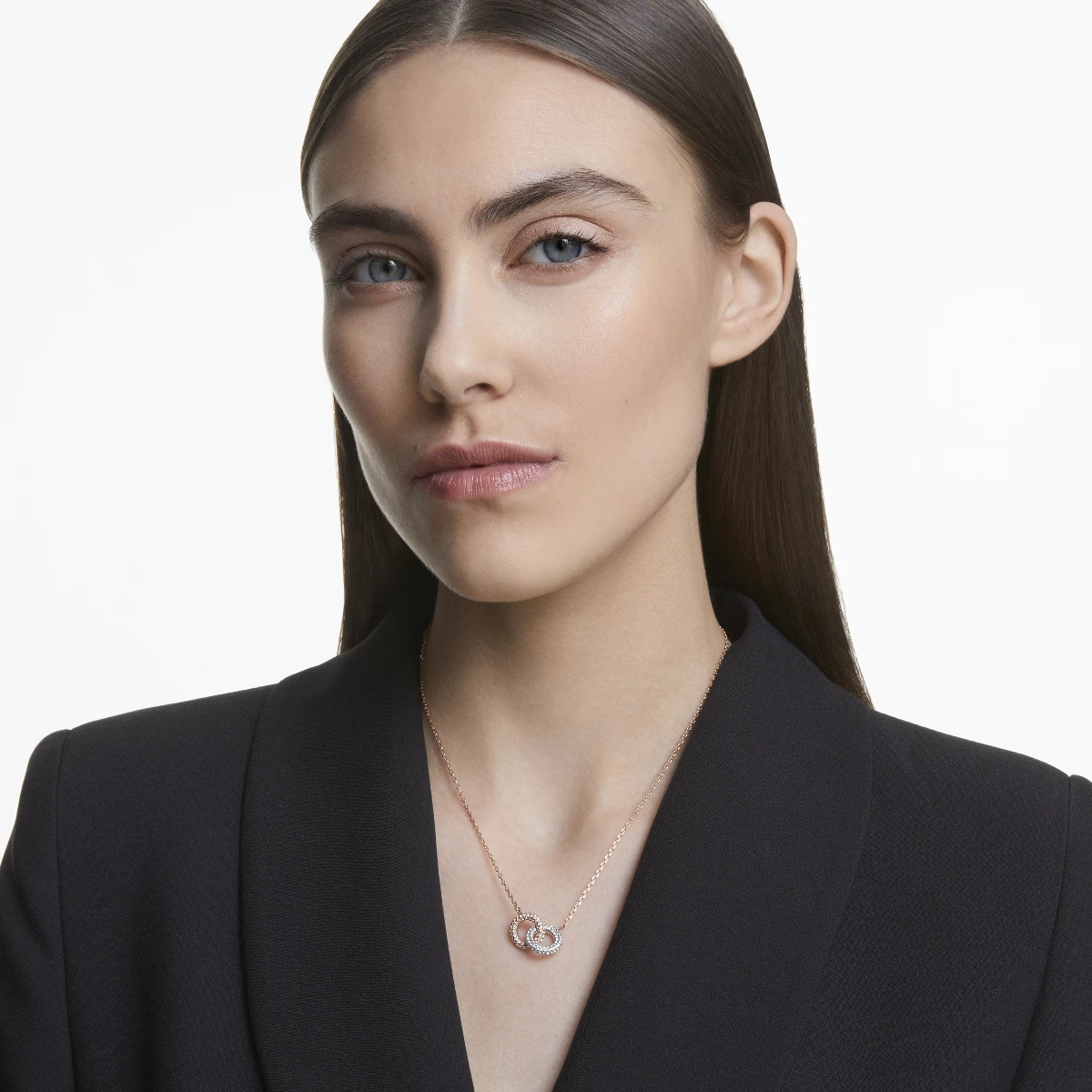 Resim DEXTERA:NECKLACE DOUBLE SILK/CRY/ROS
