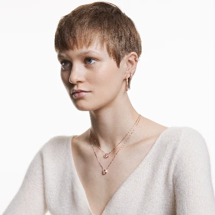Resim UNA:NECKLACE CZWH/CRY/ROS